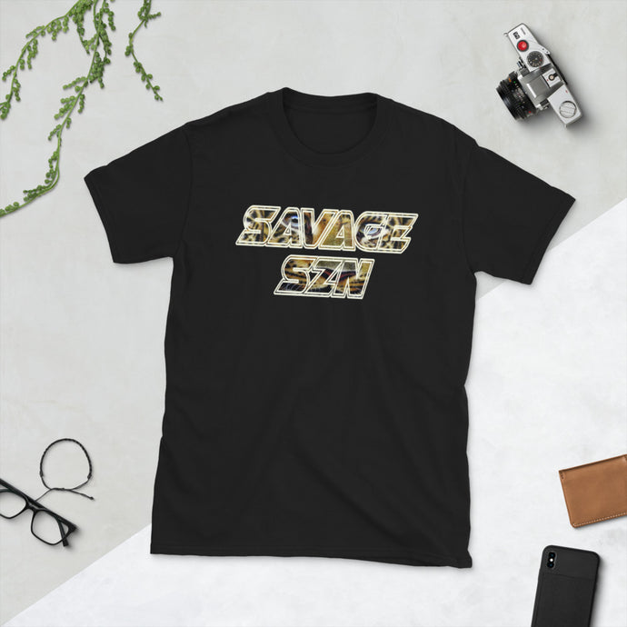 Savage SZN Short-Sleeve Unisex T-Shirt (Leopard Talk)