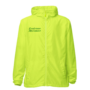 Evolution Movement Unisex lightweight zip up windbreaker